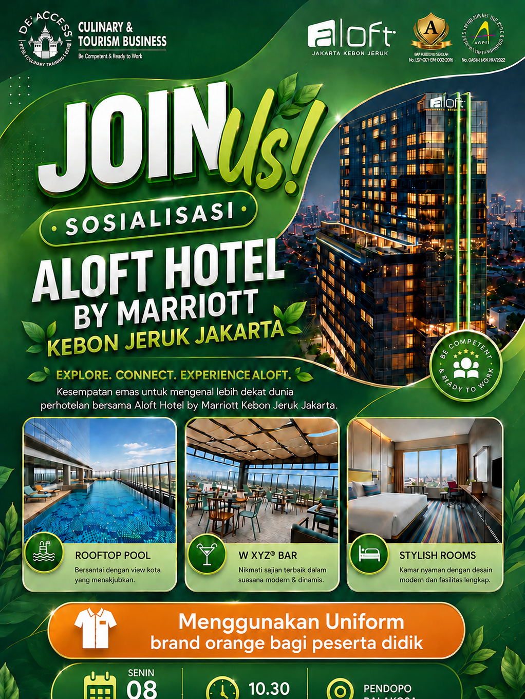 Sosialisasi Industry Bersama Aloft Hotel by Marriot Jakarta